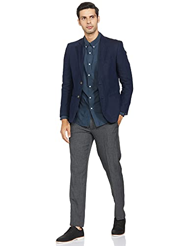Image of Marks & Spencer Mens Solid Polyester Blend Collared Neck Regular Fit Easy Iron Shirt (Pack of 2)