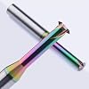 2pcs Metric Carbide Thread Milling Cutter Thread End Mill for Aluminum Thread Angle 60 Degree CNC Metal Processing Replacement Taps - D1.96,pitch0.45~0.6