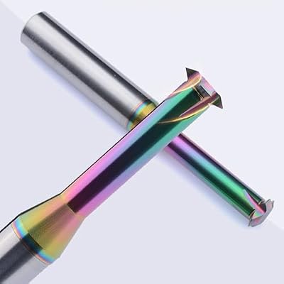2pcs Metric Carbide Thread Milling Cutter Thread End Mill for Aluminum Thread Angle 60 Degree CNC Metal Processing Replacement Taps - D1.96,pitch0.45~0.6