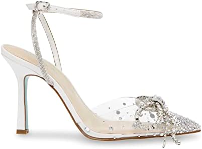 Betsey Johnson Women's Drea Pump, White, 7 | Image 4