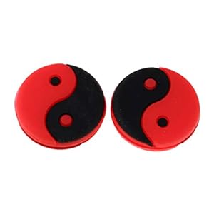 FLAMEER 2X Tai Chi tennisracket schokdemper/trillingsdemper, eenvoudige montage en afbreken, ca. 23 x 7,5 mm