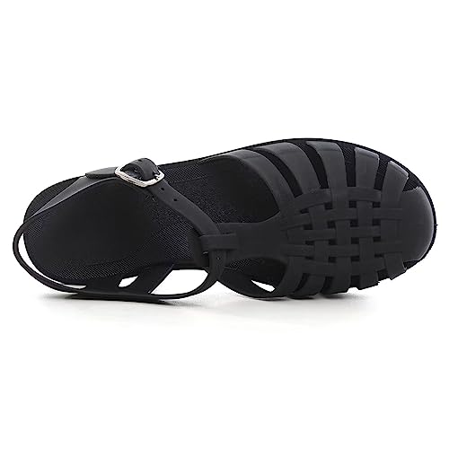 Image of Hee grand Crystal Jelly Heel Sandals for Women Summer Beach Jelly Shoes