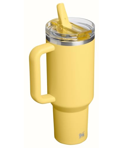 Image of STANLEY Quencher ProTour Flip Straw Tumbler with Leakproof Lid 40 oz | Built-In Straw & Handle | Cupholder Compatible for Travel | Insulated Stainless Steel Cup | BPA-Free | Daffodil
