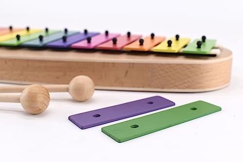 Voggenreiter Voggy’s großes Glockenspiel – Tonumfang: C3-F4 Zusatztöne F# und B die ideale Wahl für die musikalische Früherziehung! Jede Klangplatte ist gestimmt!