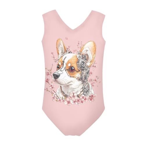 Image of Mumeson Girls One Piece Swimsuits Lightweight V-Neck Swimwear Bathing Suits for Little Girls 3-14 Years