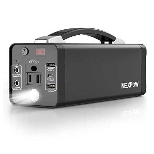 NEXPOW 178Wh Portable Power Station, 48000mAh Camping Solar Generators Lithium Battery Power Supply with 110V/120W(Peak 150W) AC Outlet, USB PD QC3.0, LED Flashlights for CPAP Home Camping Emergency Backup