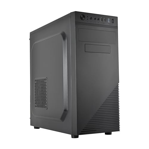 L-LINK Caja para PC ATX/Micro ATX con USB 3.0 Frontal Fuente de alimentación 500W | Torre PC con...