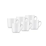 Lieferumfang: 6 Stück Arzberg Form 1382 weiss Kaffeebecher-Set 6tlg.