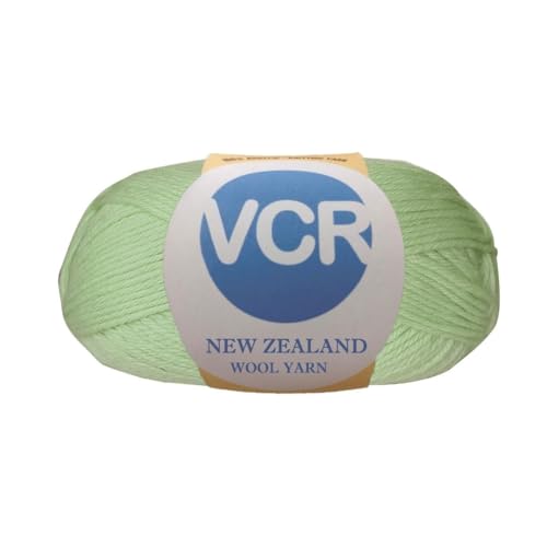 Image of VCR Pista Green Chunky Wool Yarn, 100 Grams, Hank, 196 Meters, 100% New Zealand Wool Knitting Yarn, Soft Crosia Thread Suitable for Baby Blankets & Booties Pack of 1