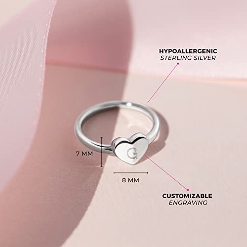 925 Sterling Silver Polished Heart Ring For Toddlers and Young Girls & Pre-Teens Sizes 2-5 Heart Shaped Jewelry for Little Girls - Children's Hypoallergenic Rings4