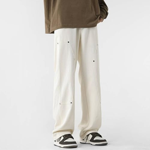 Sweatpants for Men Fashion Y2k Straight Leg Athletic Pant Teen Boy Loose High Street Open Bottom Sweatpant Lounge Pant2