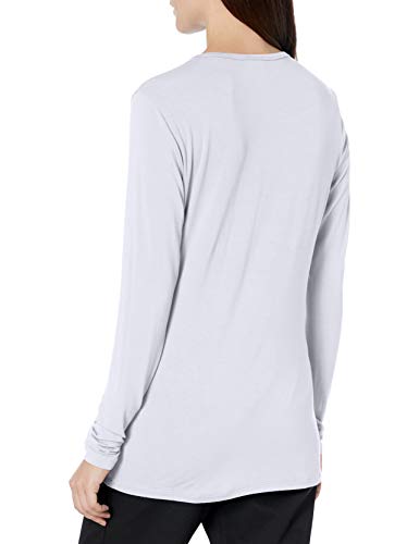 Cherokee Women's Long Sleeve Knit Shirt, White, Small