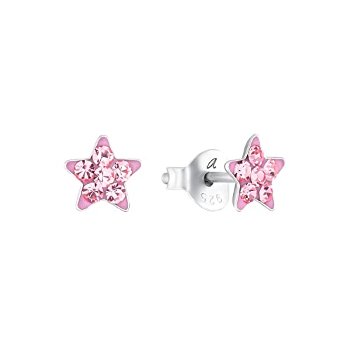Amor Ohrstecker 925 Sterling Silber Mädchen Kinder Ohrschmuck,...