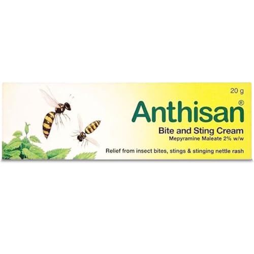 Anthisan Bite & Sting Cream Relief from insect bites stings & stinging nettle rash 20 g ( Pack of 1)