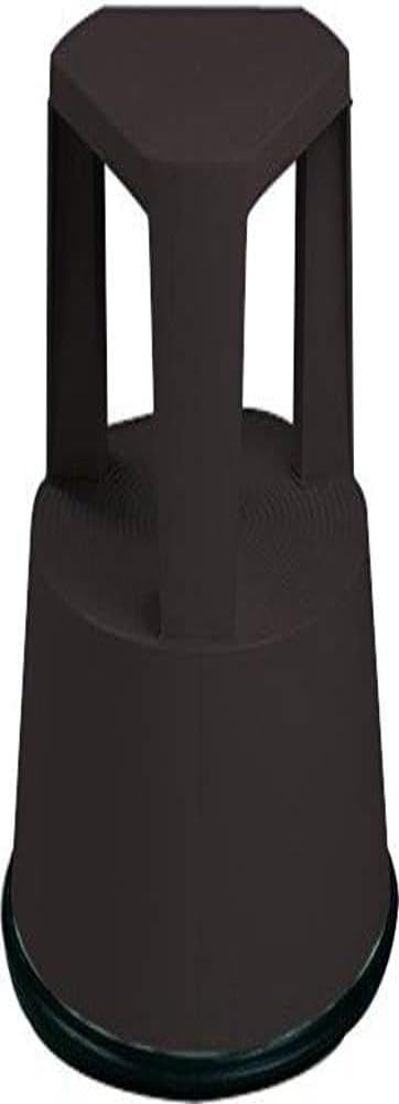 Sgabello con ruote retrattili : Base antiscivolo : Colore nero : Polipropilene