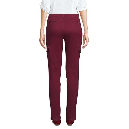 Lands' End Women's Mid Rise Slim Cargo Chino Pants2