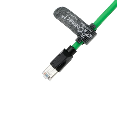 Cable Ethernet Cat6ae M12 a RJ45 2 m Verde miniatura 3