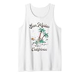 San Mateo California Tropical Island Beach Vintage Tank Top
