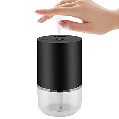 PENNY73 Dispenser di Disinfettante per Le Mani Spruzzatore Portatile Intelligente per la Disinfezione Dell'alcool Dispenser di Sapone Ricaricabile a Induzione Intelligente Automatico,Black