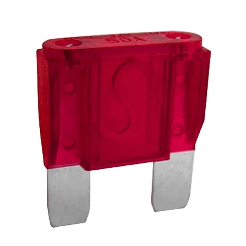 Image of sourcing map 5pcs Car Red Plastic Coated Blade Type Fast Acting Maxi Fuse 50A 32V