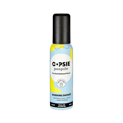 OOPSIE POOPSIE Morning Shower Before & After You Go Toilet Spray 2oz - Portable Odor Eliminator
