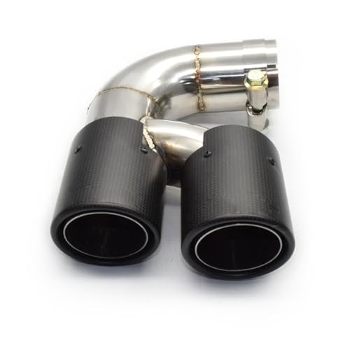 Tuyau d'échappement double BMW F20 118i en acier inoxydable 304 et finition carbone