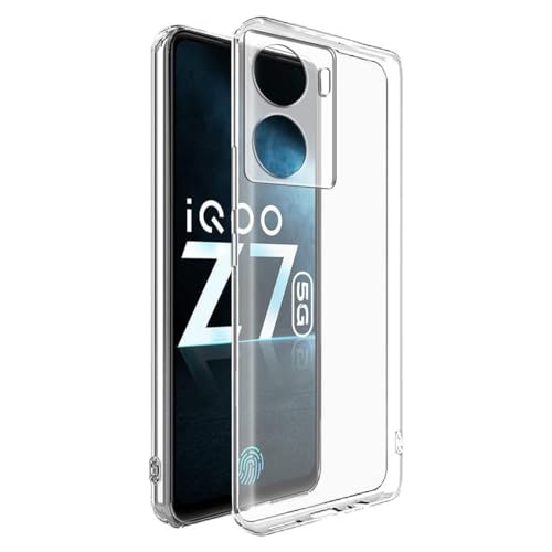 Image of XIVY Crystal Clear Hard Case Cover for iQOO Z7 5G / iQOO Z7s 5G - Ultra Hybrid Transparent Shockproof Back Cover with Anti-Yellow | Camera Protective Case