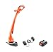 Price comparison product image Flymo EasiTrim 250 2-in-1 Cordless Grass Trimmer KIT - 18V 2.0 POWER FOR ALL Battery and Charger included, 25cm Cutting Width, Edging mode, Automatic line feed, Lightweight for easy trimming