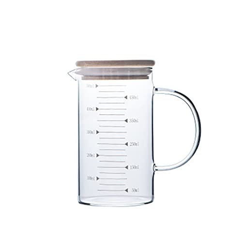 耐熱 計量カップ 250/350/500/1000ml 食洗機対応 メジャーカップ 計量カップ 耐熱ガラス オーブン対応 電子レンジ対応 食洗機対応 冷凍庫対応 450ml計量カップ エスプレッソショットグラス メートルグラス (500ml)