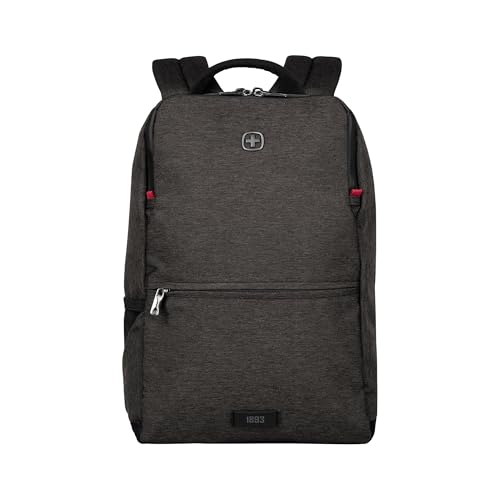 WENGER, MX Reload 14 Inch Backpack, 17 Liters Heather Grey Swiss Designed-Blend of Style and Function, 611643
