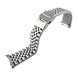 [売店] 3 スタイル 22 ミリメートルダイビングスチールメタルストラップカシオに適合 Fit For Duro に適合 Fit For Mdv107-1A に適合 Fit For MDV106-1A に適合腕時計リストバンドブレスレット時計バンド交換部品(Silver 5)