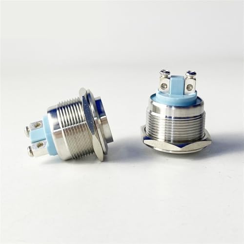 Interruptor momentáneo para timbre exterior con botón de metal de 22mm resistente al agua 3