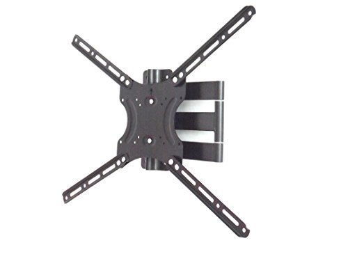 Oksi W6 - Soporte ultrafino, giratorio e inclinable con plataforma VESA para televisores planos de 75 x 75 mm hasta 400 x 400 mm y 600 x 400 mm (de 30 a 65"), capacidad máxima de 120 kg, grosor de 60 mm