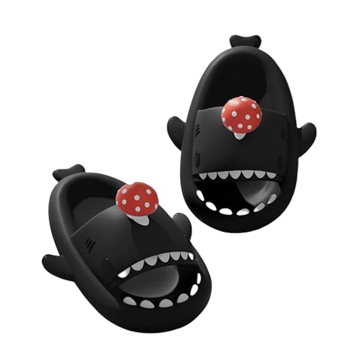 Mushroom Shark Slides, Unisex Shark Slides, Shark Slides Adult, Cloudy Shark Slides For Men And Women