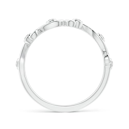 Lab Grown Diamond Ivy Scroll Half Eternity Ring in Sterling Silver/ 14K Gold/Platinum for Women | April Birthstone Jewelry, Valentines, Birthday, Christmas Gift For Women2