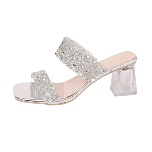 Pantoufles à talons strass confortables pour ne plus souffrir en soirée
