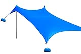 MATERIAL PRÉMIUM: hecho de tela de lycra aislante, resistente, elástica y de alta calidad, el toldo es resistente al agua y puede resistir el viento y la lluvia fuertes para actividades al aire libre