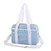 Ita Bag Herz Klares Fenster Japanische Tasche Groß JK Tasche Kawaii Schulter Handtaschen, Blau - blau - Größe: Einheitsgröße