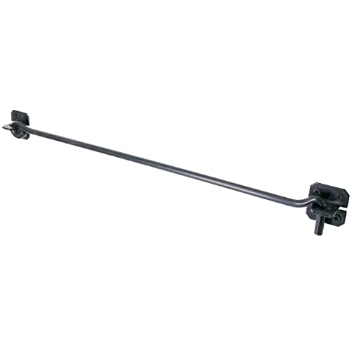 IRONTITE® Crochet de cabine extra long 600 mm (61 cm), crochet de porte et loquet à œillet très résistant connu sous le nom de crochets de cabine pour portes. Idéal pour les portes et portails d'abri