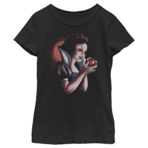 Disney Snow White Distressed Apple Portrait Girls Standard T-Shirt
