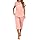 Terecey Pyjama pour femme à manches courtes en coton - Pantalon de pyjama d'été court - Combinaison de loisirs - Doux et confortable - Pantalon de pyjama 3/4 - Tailles S à XXL, Rose, S