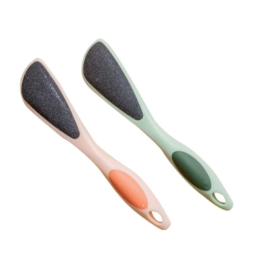 WRITWAA 2Pcs Dual Sided Foot Files Handheld Exfoliating Removers for Smooth Skin Portable Foot Care Tools for Home Travel for Softening Calloused Feet