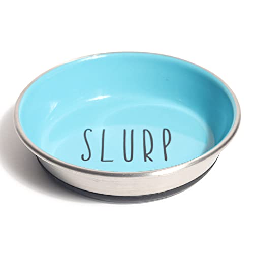 Image of HUFT Slurp Kitten Bowl - Blue, Small | Feeding Bowl for Kittens & Puppies | Durable & Lightweight | Easy to Clean | Ideal for Food & Water for Kittens Daily Use