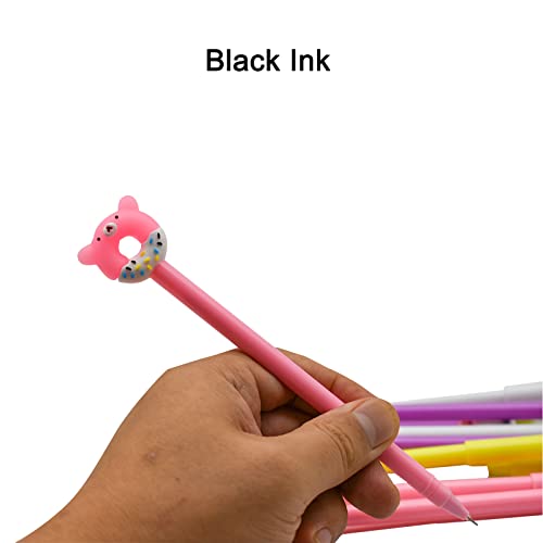 Gel Bolígrafos Pack 12 Animales Donut Tinta Negra miniatura 5