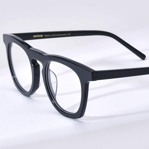 Image of HEPIDEM Multicolor Acetate Glasses Frame Women,Round Vintage Retro Optical Eyeglasses 9339