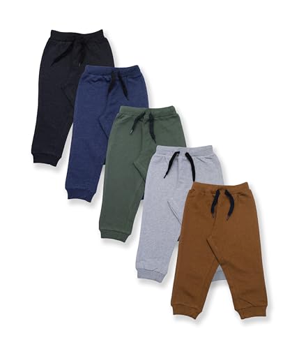 Image of YUV Baby Boys and Girls Cotton Pyjama Pants, Multicolor, 0-24 Months - Pack of 5