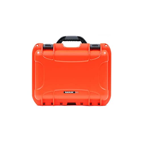 Image of NANUK 915 Hard Case with Cubed Foam - Compact Waterproof Travel Camera Hard Case with Padded Dividers, 13.8 inch x 9.3 inch x 6.2 inch - Dustproof and Impact Resistant, Airline Carry-On Approved - Orange