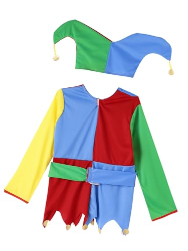 Disfraz completo de payaso travieso para niños 11-14 años miniatura 7