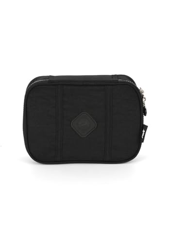 Luxcel, Estojo Escolar Feminino Juvenil Quadrado 36 lápis ADV Cor:Preto