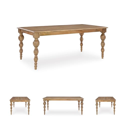 Signature Design by Ashley Rybergston Casual Dining Table with 4 Legs, Light Brown